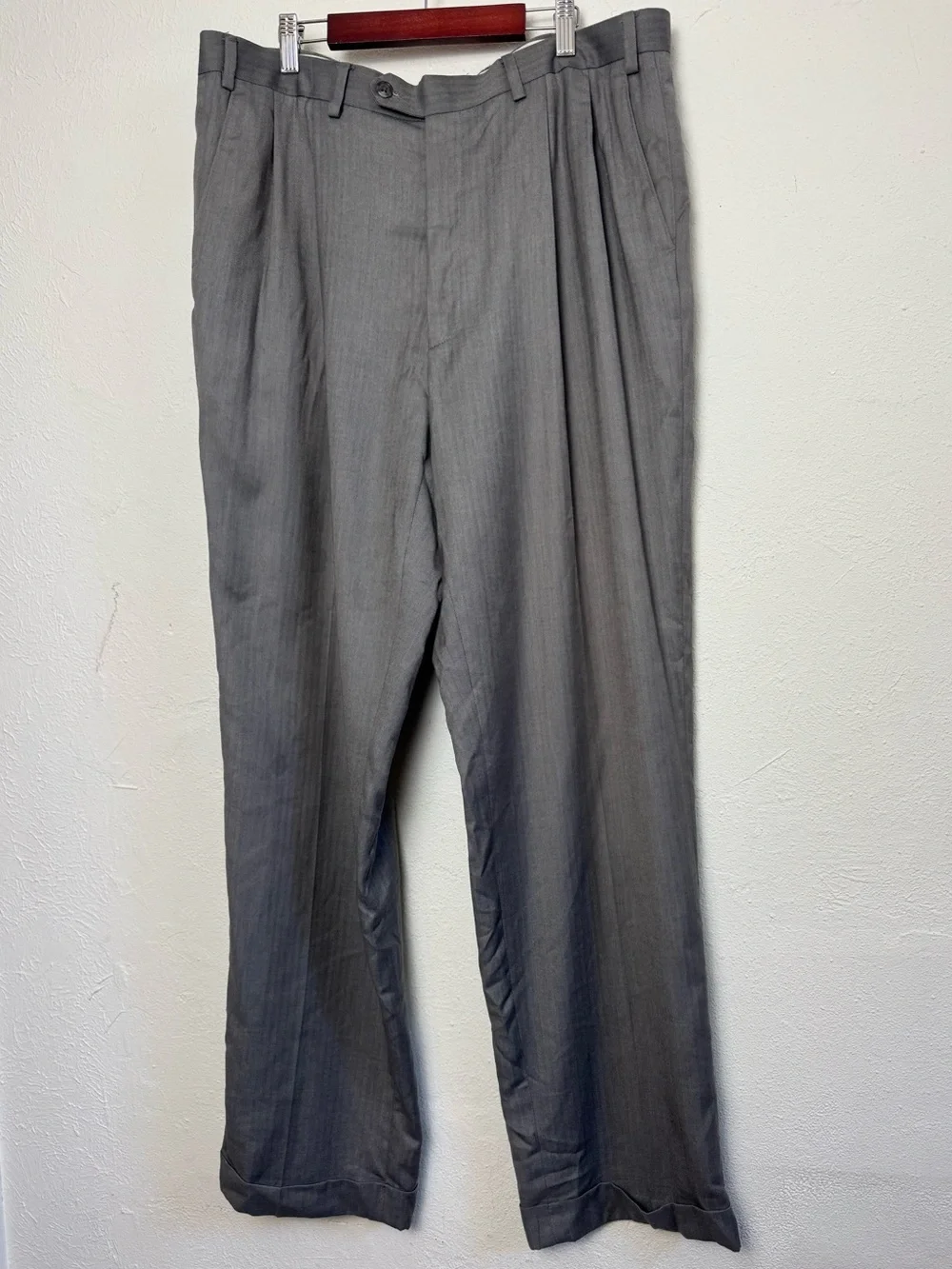 Lauren Ralph Lauren Gray Cuffed Hem Trousers
